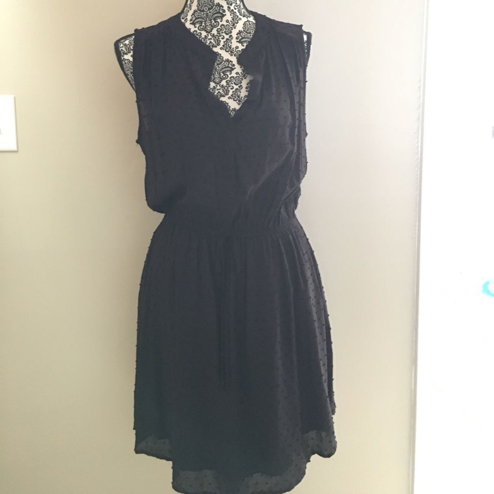 🎉 Black Bobeau mini dress size medium gently used